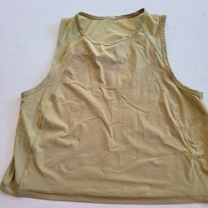 Lululemon Green Scuplt Cropped Tank Top Size 2
